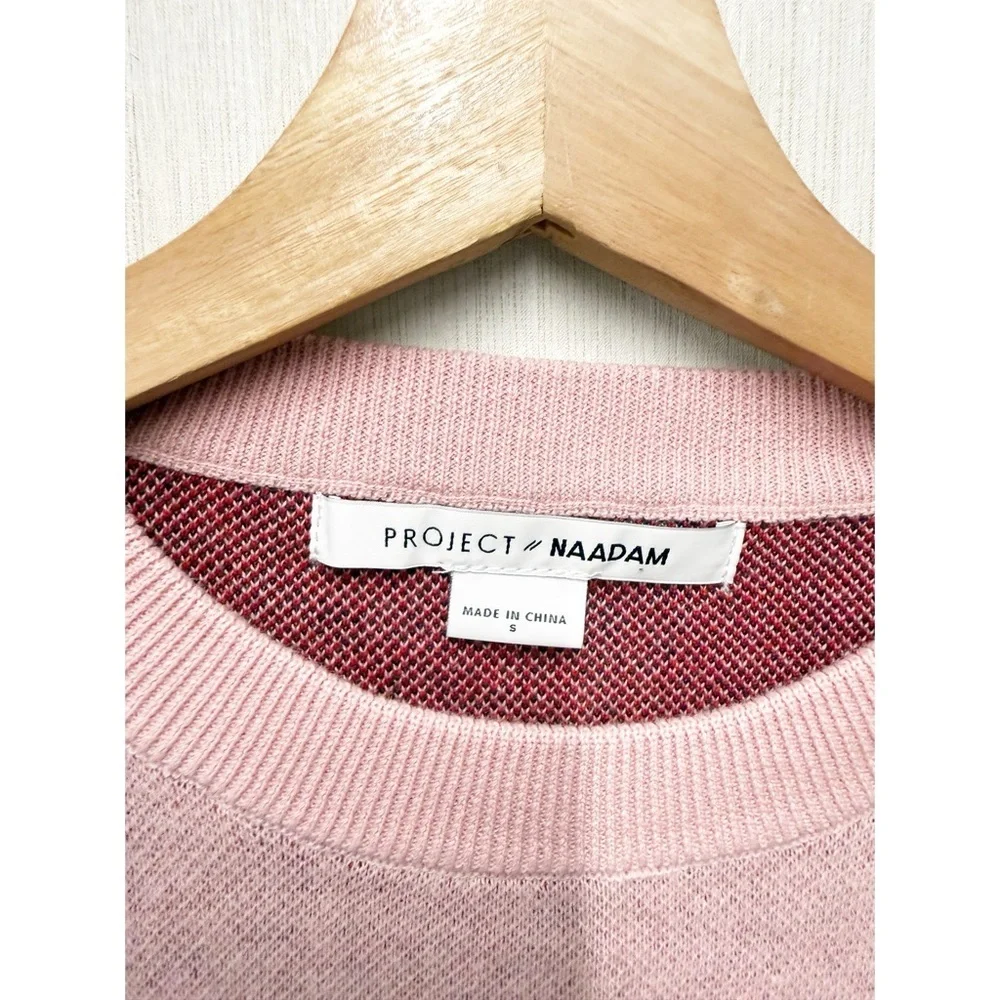 NWOT Project Naadam Multicolor Abstract Colorblock Crewneck, Size Small‎